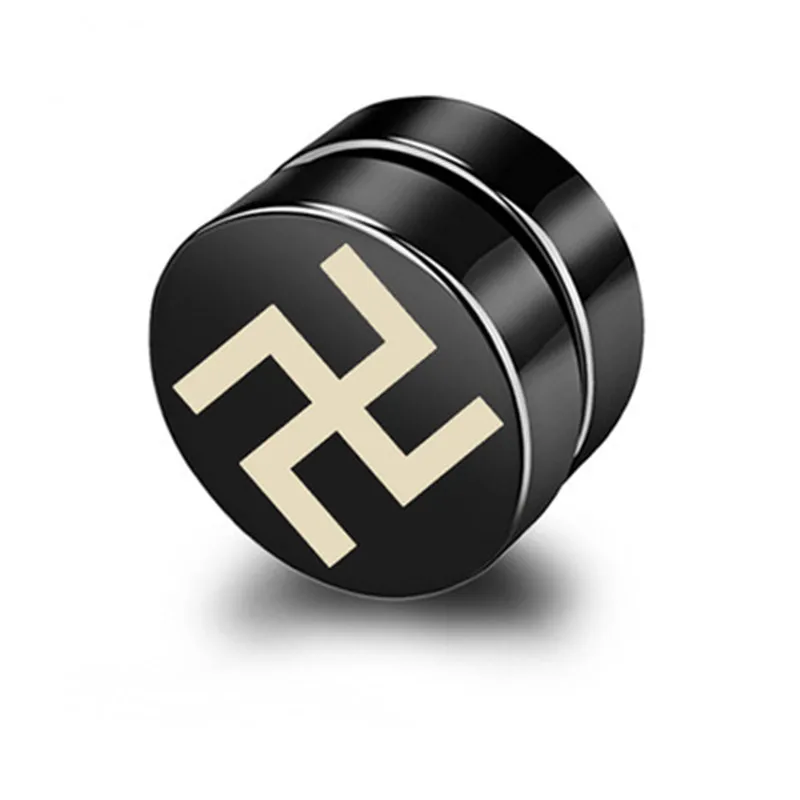 

punk magnet stud earrings for women men black kpop mens earrings korean gothic luxury jewelry studs