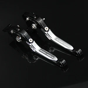 Sliver Black Красный+ черный логотип Аксессуары для мотоциклов Складной Выдвижная сцепные рычаги для Honda CBF125 CBF 125 2009-2013 2010 2011 2012 - Цвет: Sliver Black