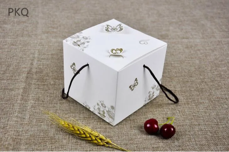 5 шт. 11 5x11 5x10 см подарочные коробки для конфет и печенья DIY Романтическая Свадебная