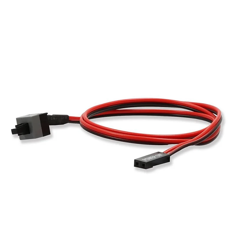 

10 Pcs 2 Pin SW PC Power Cable on/off Push Button ATX Computer Switch Wire 50cm ND998