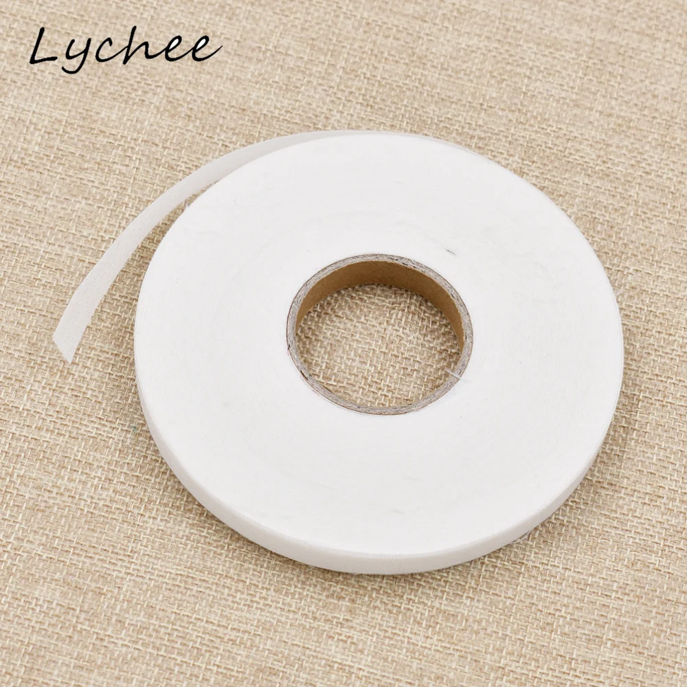 Черно белая клейкая лента Lychee 50 м для самостоятельного пошива одежды стеганая