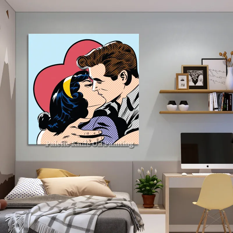

Pop Art painting on canvas Street Art Andy Warhol Oil painting Hand painted Wall art Pictures for living Room home decoration01