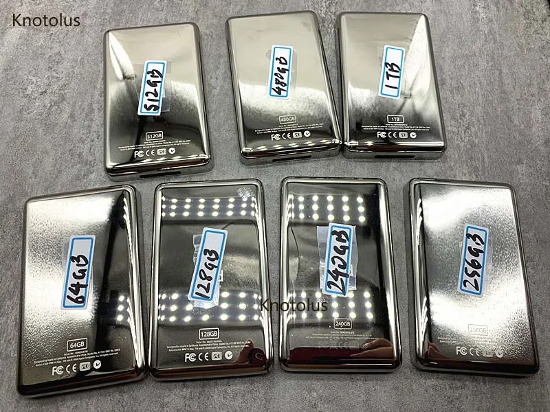 Толстая металлическая задняя крышка чехол Корпус SSD большой Батарея обновление для iPod Touch 5th видео 6th 7th классический 64 Гб 128 ГБ 240 ГБ 256 ГБ 480 512 1 ТБ