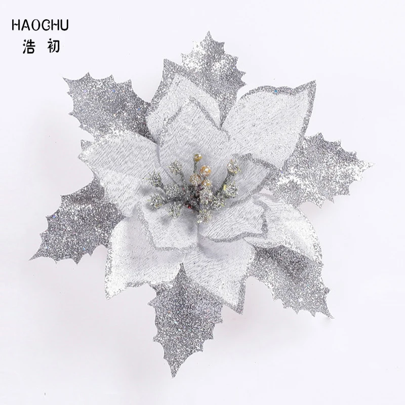 Рождественское украшение HAOCHU 17 см Рождественский Санта искусственный цветок