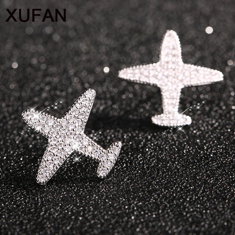 Женские серьги гвоздики с фианитом медные цирконами ААА|fashion stud earrings|stud earringsstone