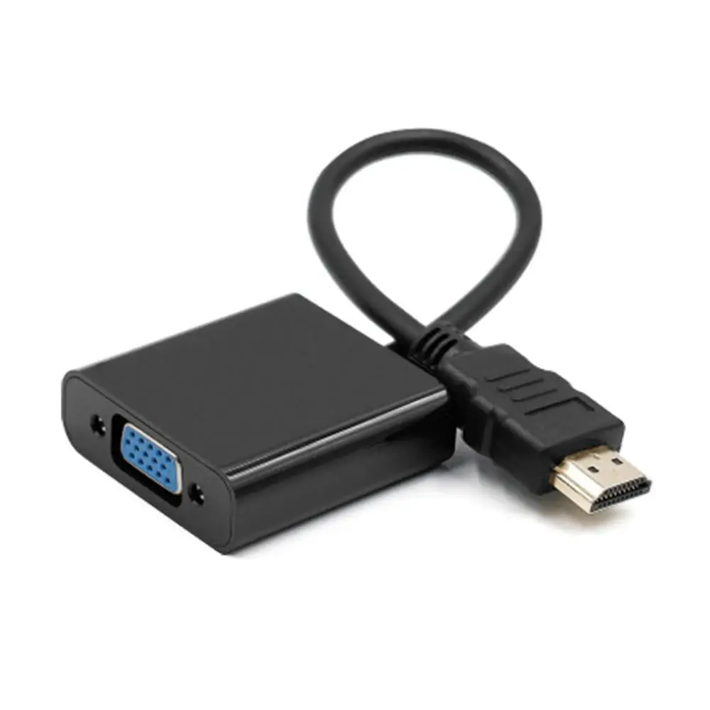 Адаптер hdmi vga Мужской конвертер с разъемом адаптер 1080P цифровой аналоговый видео