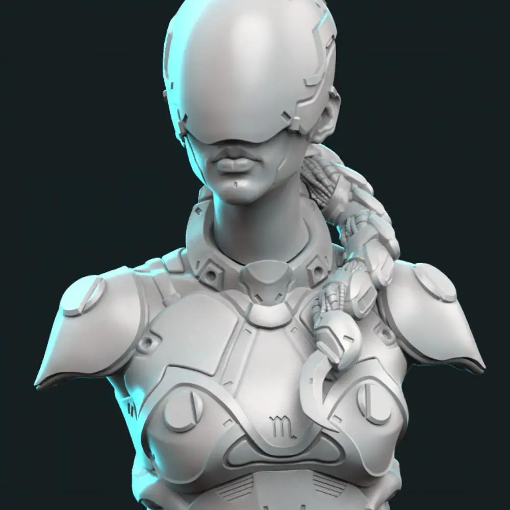 1/10 бюст Статуэтка из смолы несобранный Неокрашенный набор моделей // BUST424 (около 8