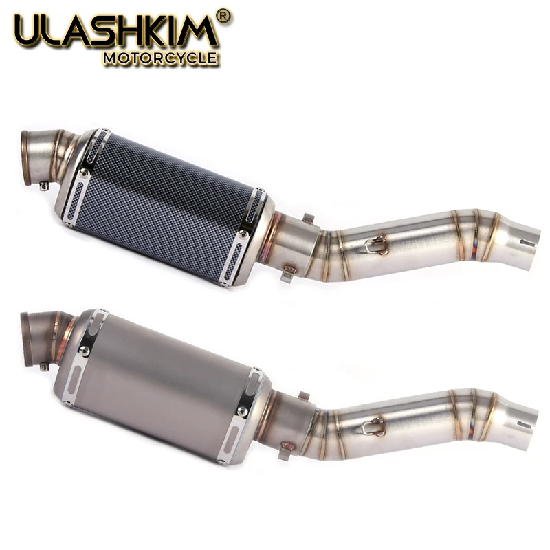 

Motorcycle Exhaust Muffler Pipe Link middle Pipe Slip On For HONDA CBR400 CB500R CBR500R 2013-2015 CB400X CB500X 2013-2016