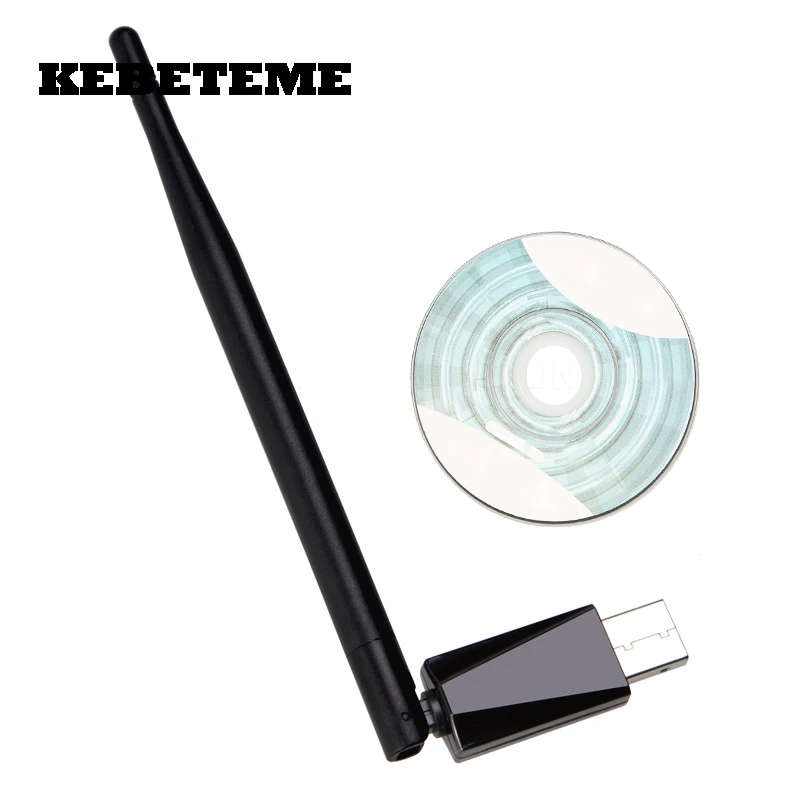 Беспроводная сетевая карта KEBETEME 802.11n/g/b 150 Мбит/с USB Wi Fi 5 дБ внешняя антенна оптовая