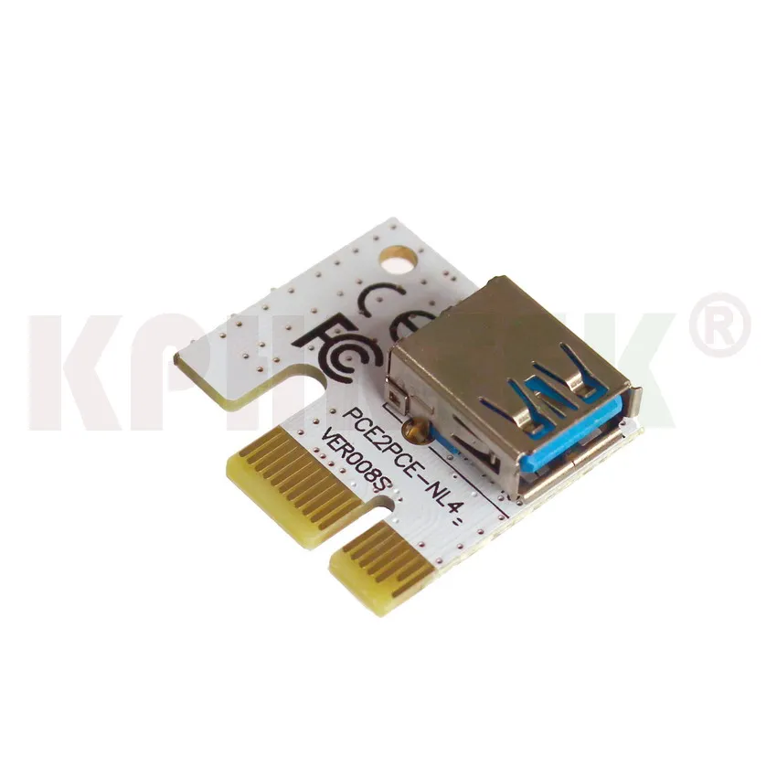 VER008S Molex 4Pin SATA 6PIN PCIE PCI E адаптер Riser Card 1X до 16X100 штук| |