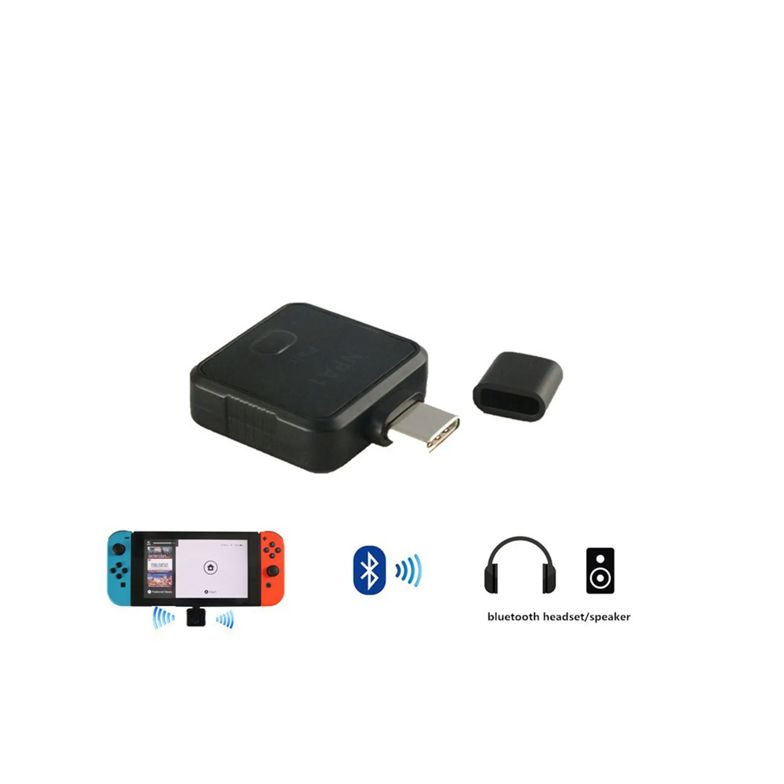 Беспроводной адаптер Bluetooth Type C для Nintendo Switch приемник передатчик|Игровые консоли|
