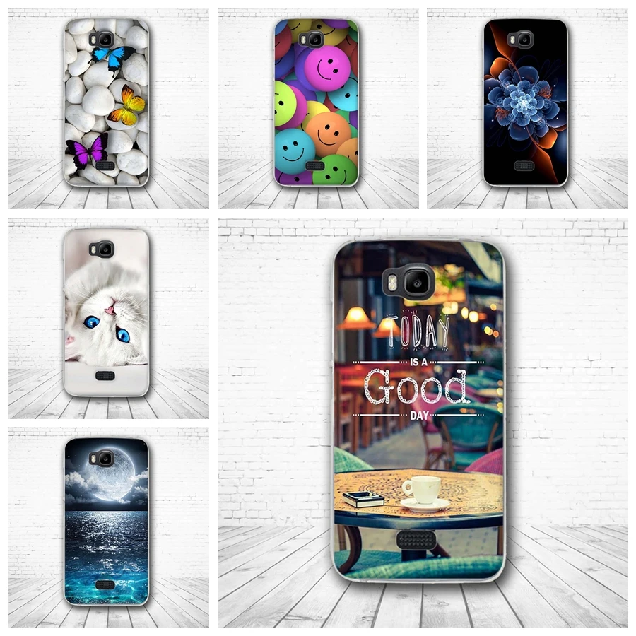 Чехол для Huawei Honor Y5C чехол из мягкого ТПУ с роскошным принтом задняя крышка Bee/Y5C /