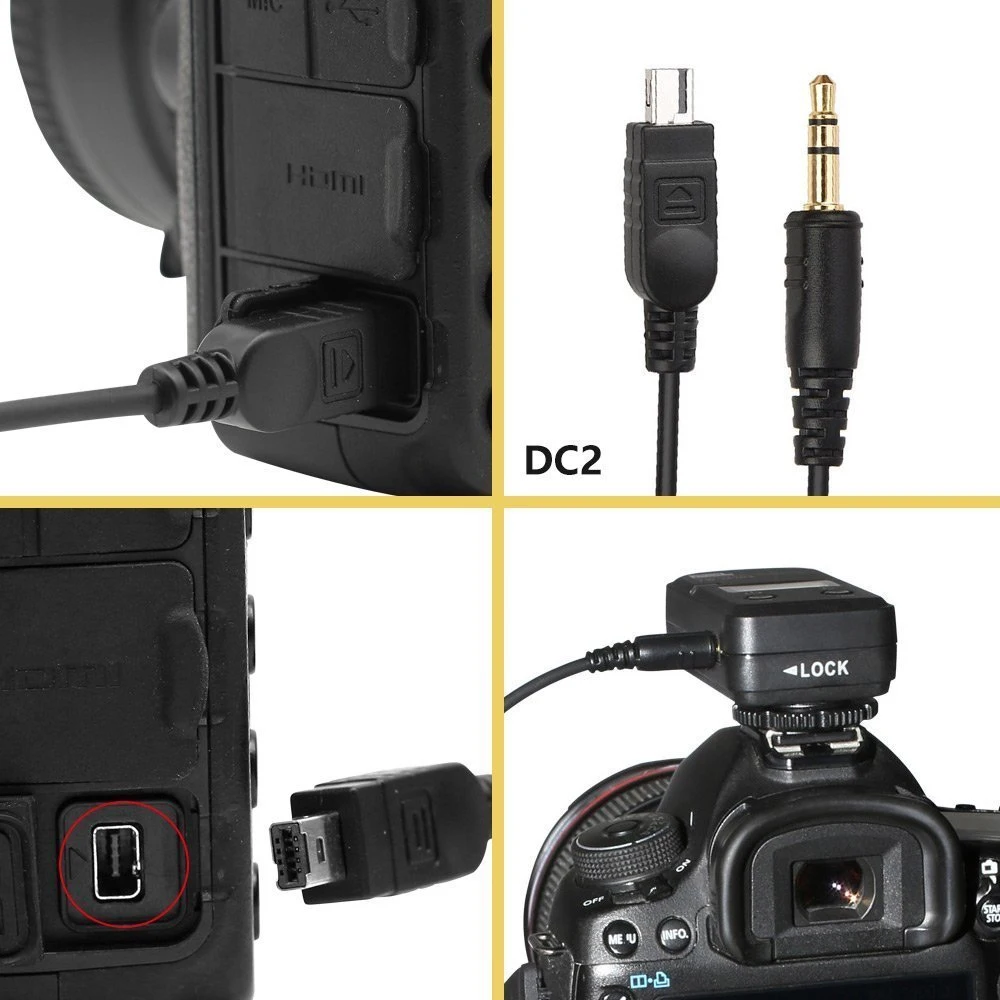 Pixel TW-283/DC2 2.4G Wireless Timer shutter Remote Control For Nikon D5000 D5100 D5200 D5300 Release SLR remote control | Электроника