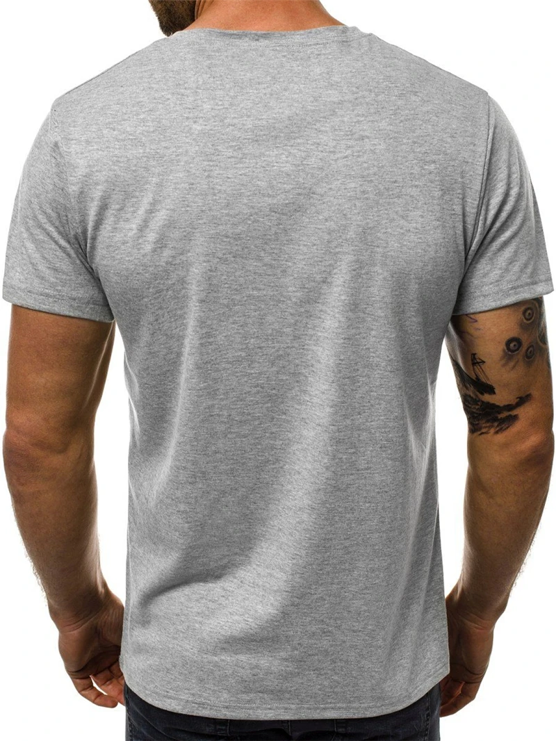 

New Mens Fashion Fitness T-shirt Mens Letter Printed Short Sleeve Top T Shirt Round Neck Short Sleeved T-shirt