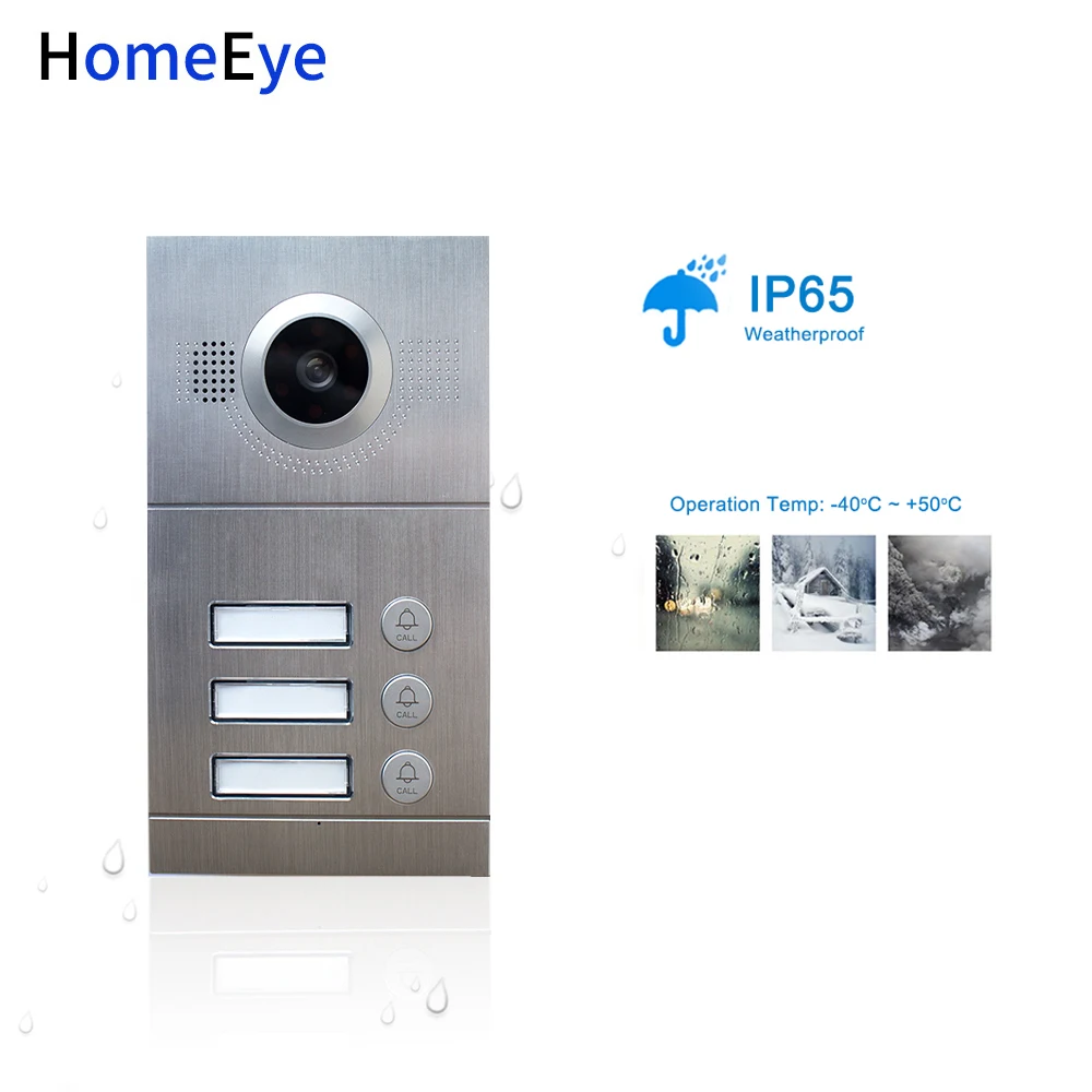 Система контроля допуска к двери 3 квартиры 720P 7 ''Wi Fi IP видео домофон умный POE