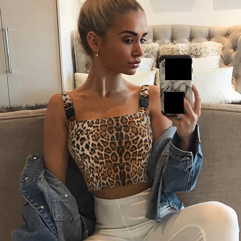 Женские леопардовые вечерние топы уличная одежда с открытой спиной на лето