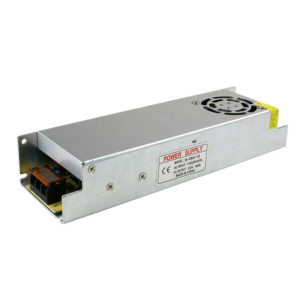 [Dbf] трансформатор AC110/220 В к DC12V 5A/60 Вт 8.3a/100 Вт 10A/ 120 Вт 16.7a/200 Вт 20A/250 Вт 30A/360 Вт Питание для 3528 5050 Светодиодные ленты