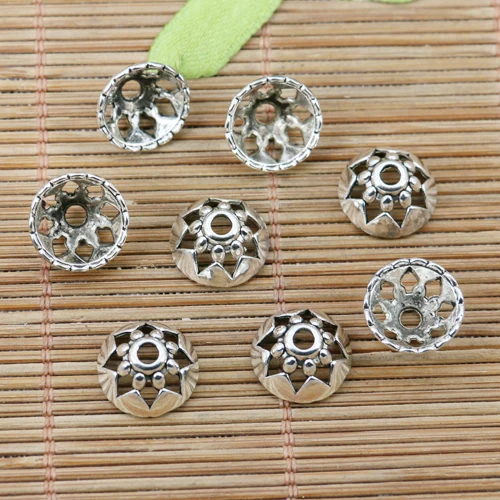 

46pcs tibetan silver color hollow crafted bead cap EF2393