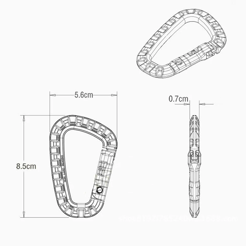 Универсальный карабин для кемпинга на открытом воздухе D образное кольцо брелок