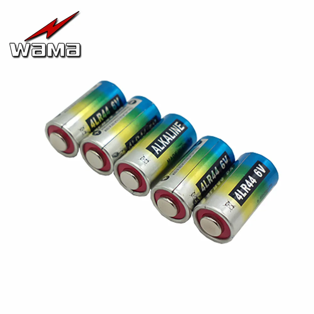 100 шт./лот Wama 4LR44 батарея L1325 PX28A 476A A544 28A 6 В щелочные батареи Аккумулятор для