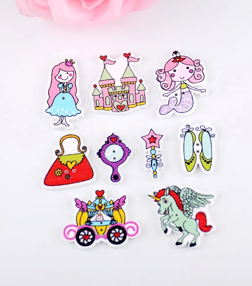 30 шт. деревянные пуговицы для шитья скрапбукинга | Дом и сад