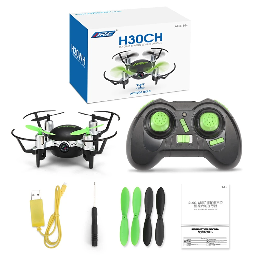 Мини-Дрон JJRC H30CH 3D опрокидывания Квадрокоптер Дрон с HD 2MP Камера 2 4 ГГц 4CH 6 оси