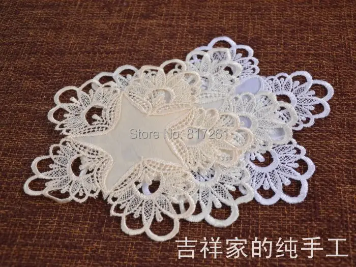 2014 Бесплатная доставка Новое поступление Кружевная салфетка для свадебного