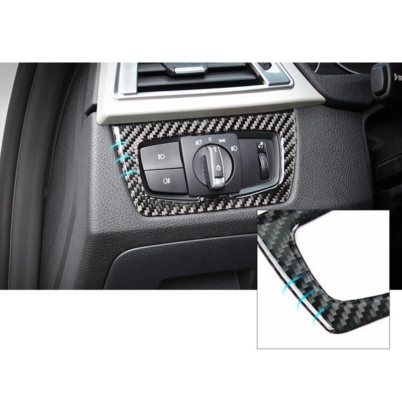 Накладка переключателя фар из 100% углеволокна для BMW 4 серии F32 F33 F36 14-17 и 3 F30 F31 13-17 3GT