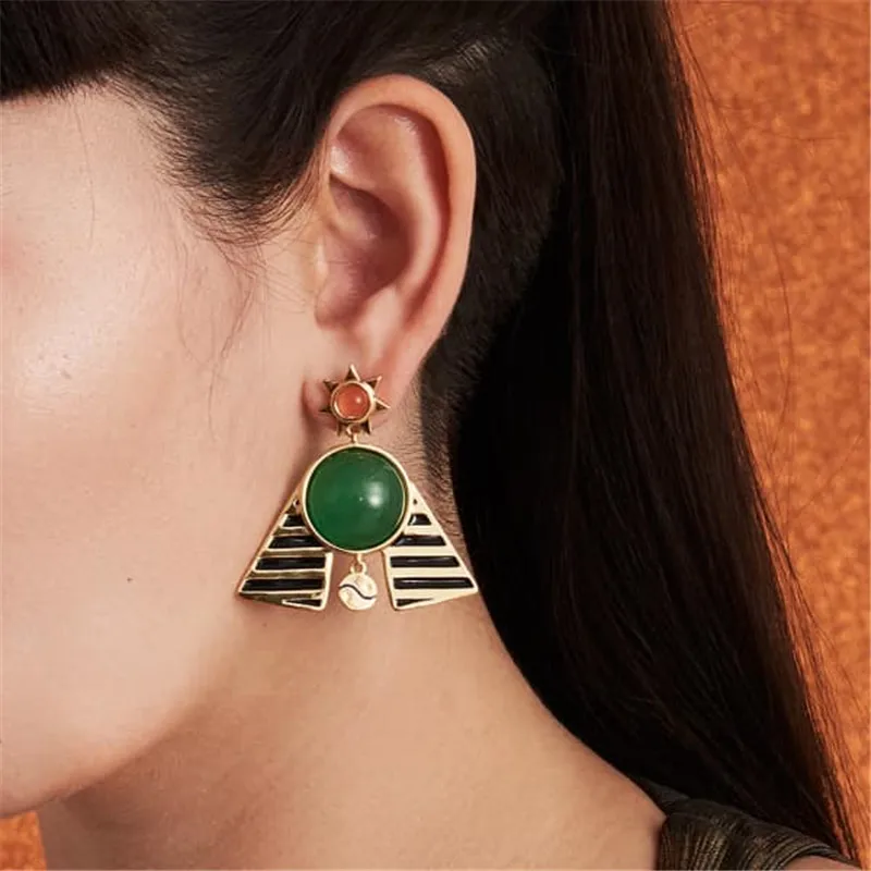 Модные новые женские ювелирные изделия простые серьги милые темпераментные