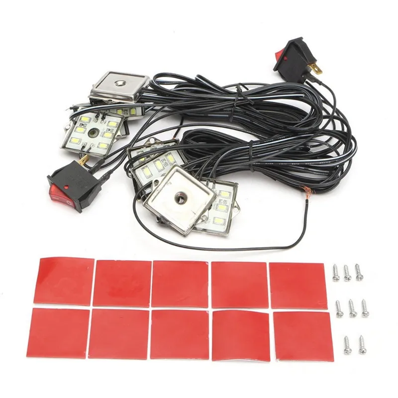 8 шт. светодиодный светильник s грузовик кровать ing Kit с 48 SMD водонепроницаемый для