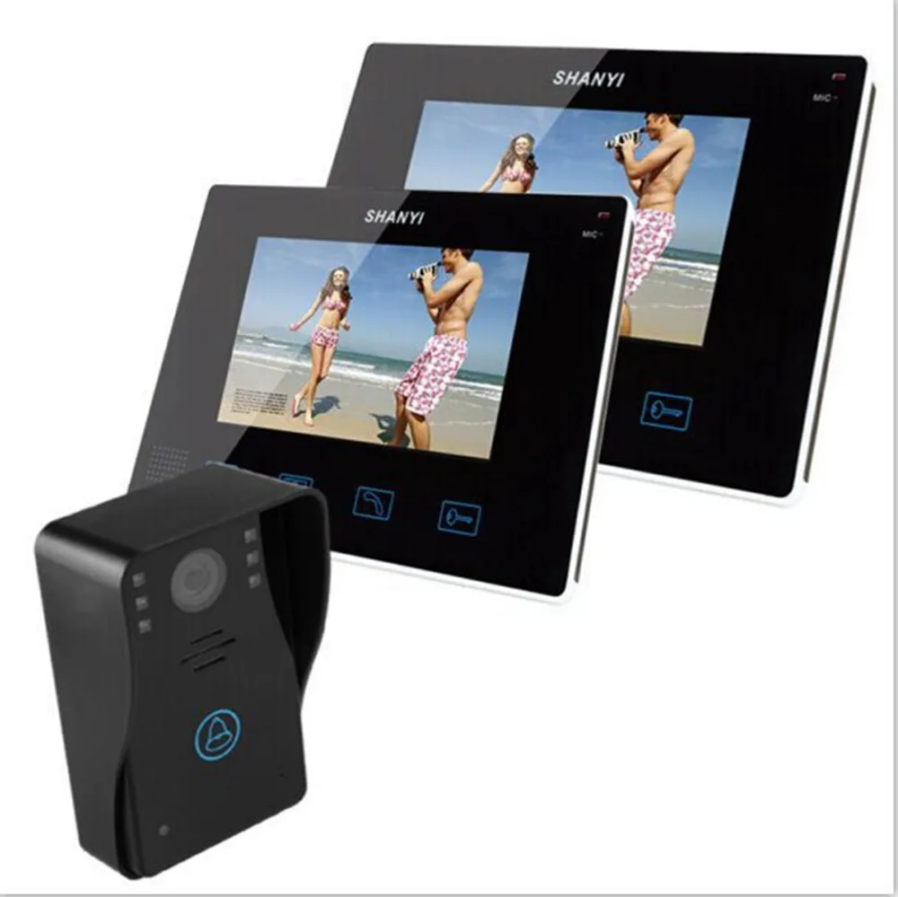 Домашний набор 9 &quotцветной ЖК монитор беспроводной дверной звонок Домофон с