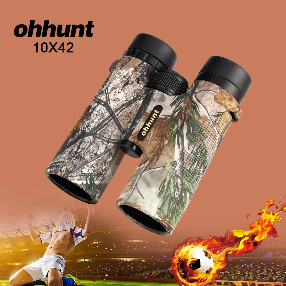 Ohhunt военный 10X42 охотничий телескоп Камуфляжный бинокль высокой мощности