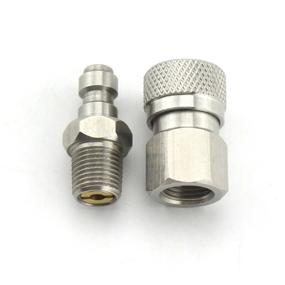 Пейнтбол PCP Airforce нержавеющая сталь 1/8NPT штекер Женский быстроразъемный