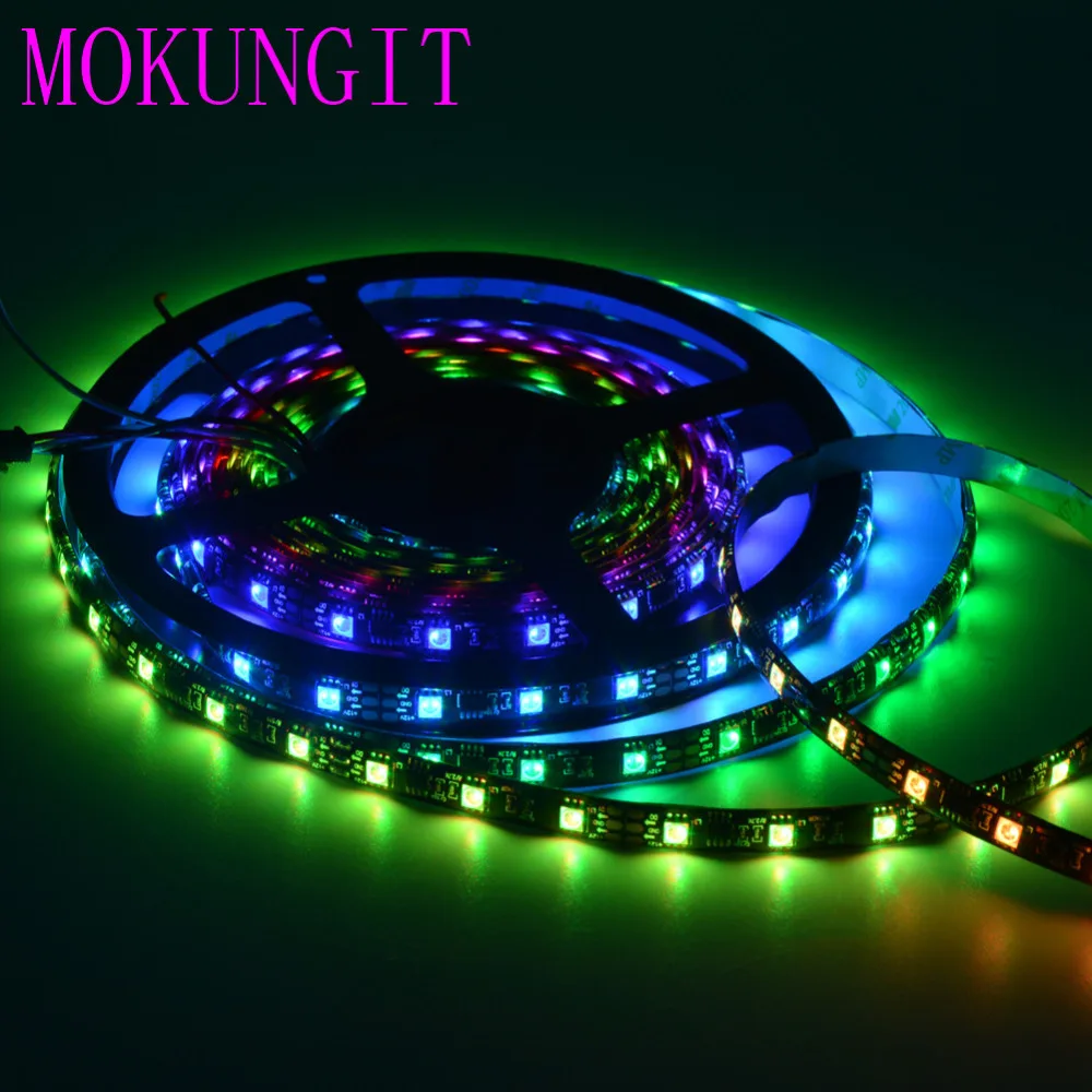 100 м WS2811 60 светодиодов/м 20 пикс./м 5050 SMD RGB Dream волшебный цвет адресная светодиодная