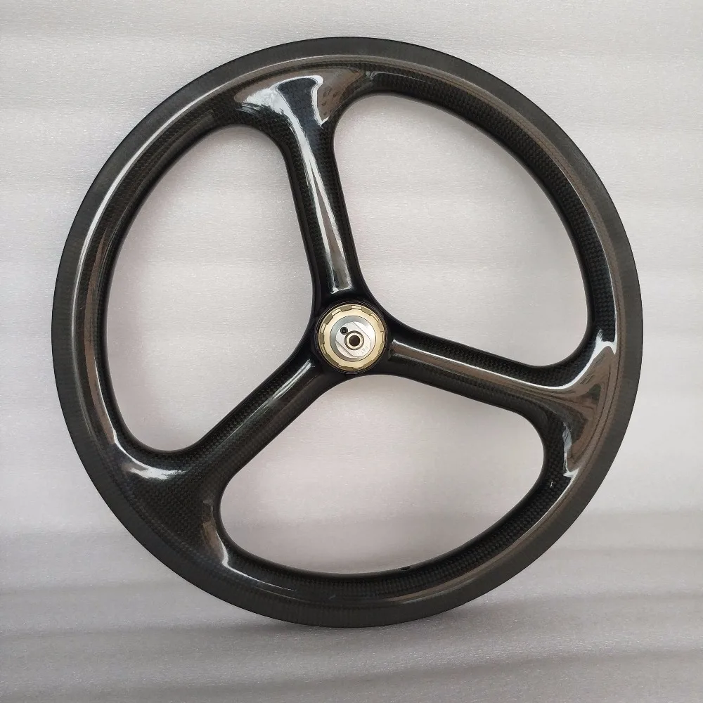 SEMA T700 16 дюймов 3 spoke углеродное колесо трехспицевое переднее для brompton K/UD/12 K лучшее