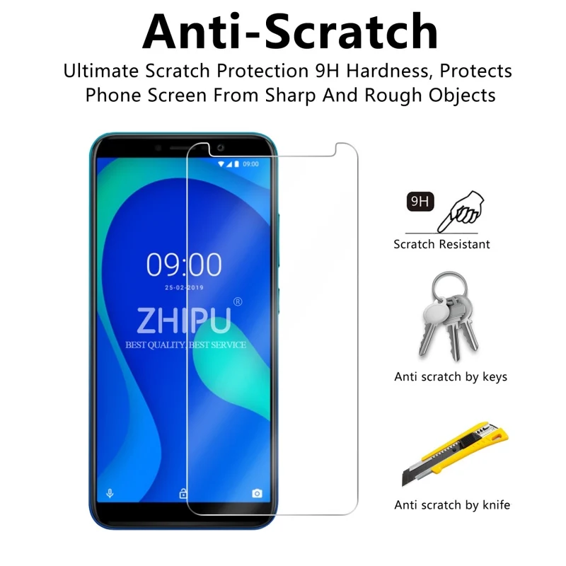Закаленное стекло для WIKO Y80 защитное 2.5D 9H Премиум защитная пленка|Защитные стёкла