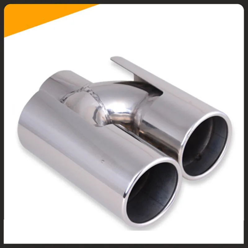 Welding Stainless steel dual Exhaust Muffler Tail Tip Pipe Car Silencer for BMW X1 X3 X4 car-styling | Автомобили и мотоциклы