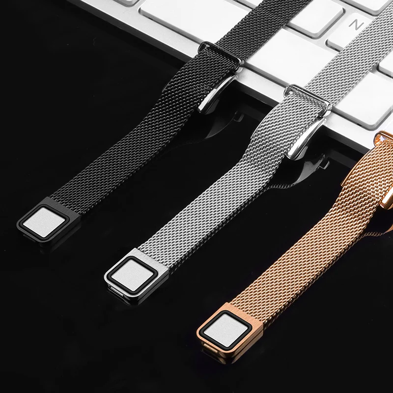 Миланская группа Loop For Honor Band 4 5 Ремешок из металла Для Huawei Honor Band 4 Браслет из нержавеющей стали Браслет Для чести Band 5
