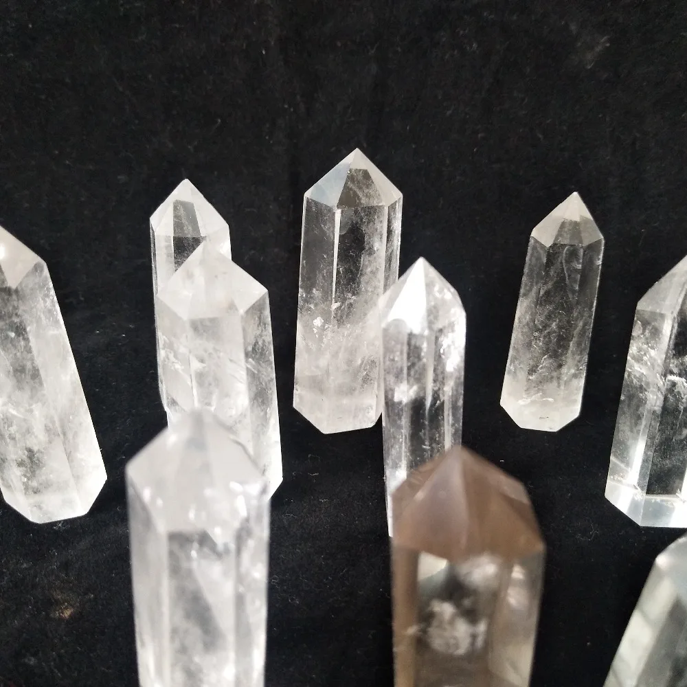 7 шт. натуральный прозрачный кварцовый кристаллический стержень минеральные