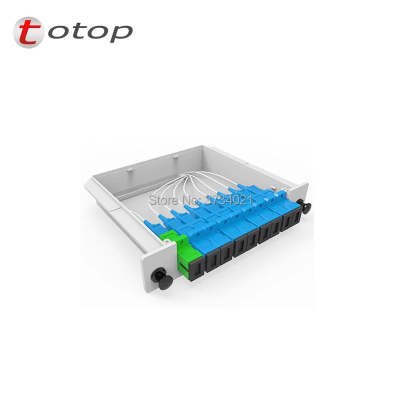 Бесплатная доставка 1x8 Сплиттер Волоконно оптический PLC сплиттер SC/UPC LGX коробка