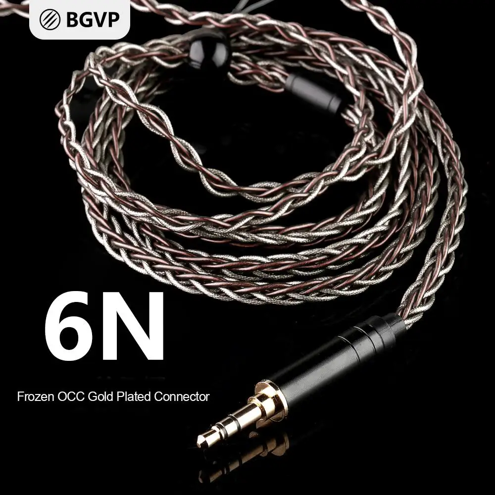 Новый BGVP 6N 8 ядерный OCC Серебряный фольгированный провод кабель 2 5 мм/3 мм/4 4 мм MMCX