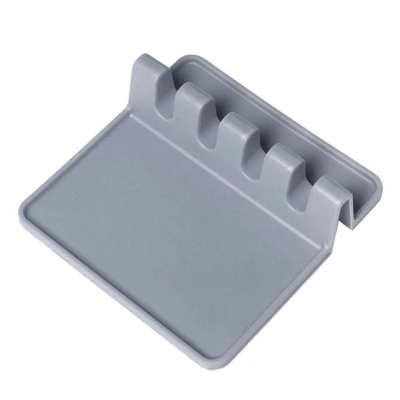 1PCS Multi-Functional Kitchen Storage Rack Chopsticks Spoon Turner Tableware Tool Mat Silicone Base | Дом и сад