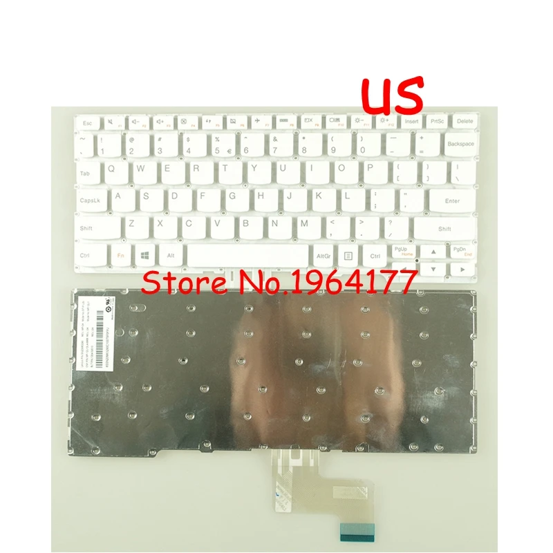 Новая английская Клавиатура США для LENOVO Yoga 3 11 300 11IBR 11IBY 700 11ISK Flex белый