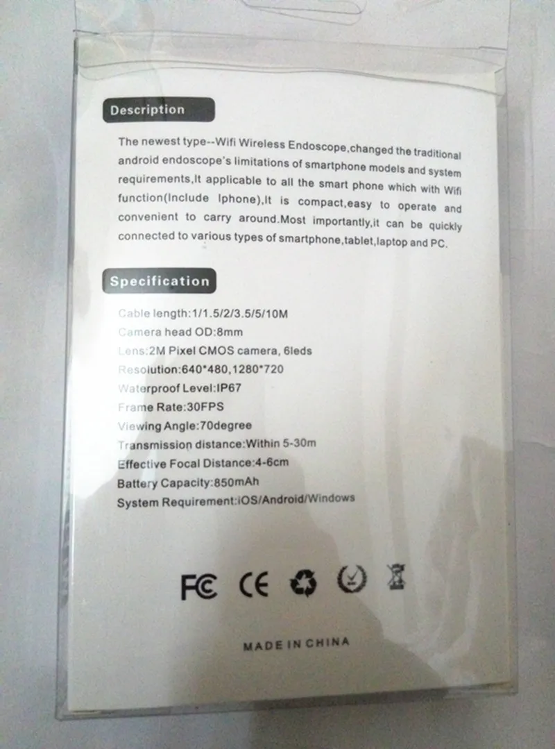 8 мм 2 м/5 м для Android и ISO WIFI эндоскопическая камера|5.5mm camera|5.5mm endoscope androidendoscope android 5.5mm |
