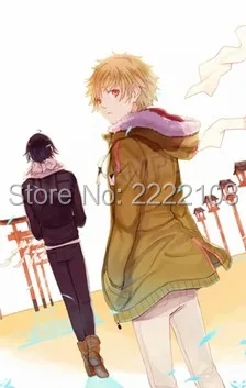 Хит продаж Аниме норагами юкине оливково зеленая куртка с капюшоном Косплэй