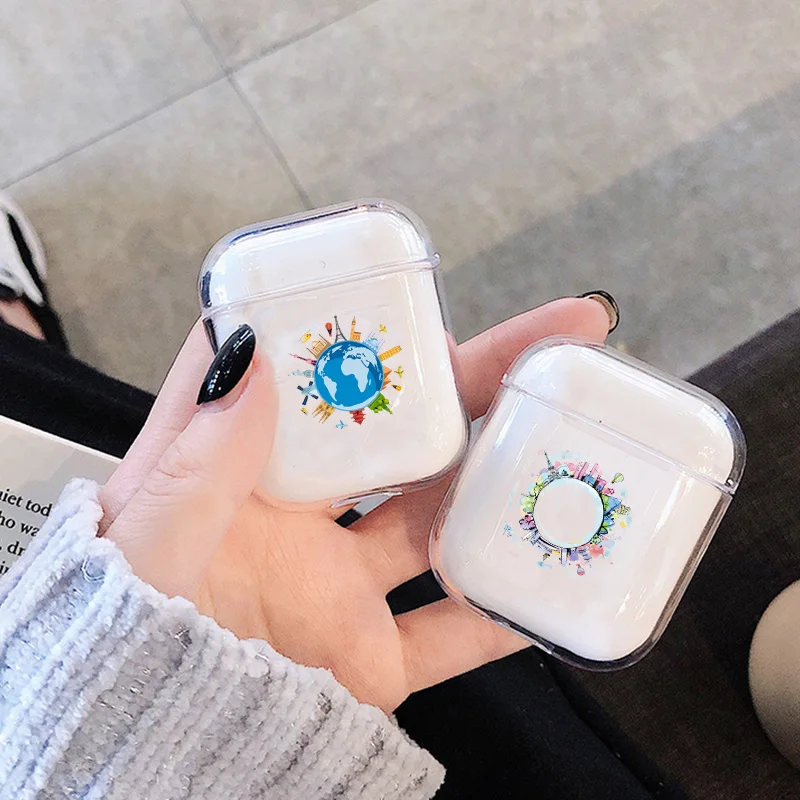 Симпатичный чехол для Apple airpods мультяшный дорожный беспроводной Bluetooth наушников