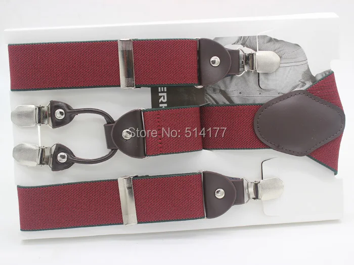 Мужские подтяжки регулируемые с 4 клипсами мужские в подарок аксессуары для