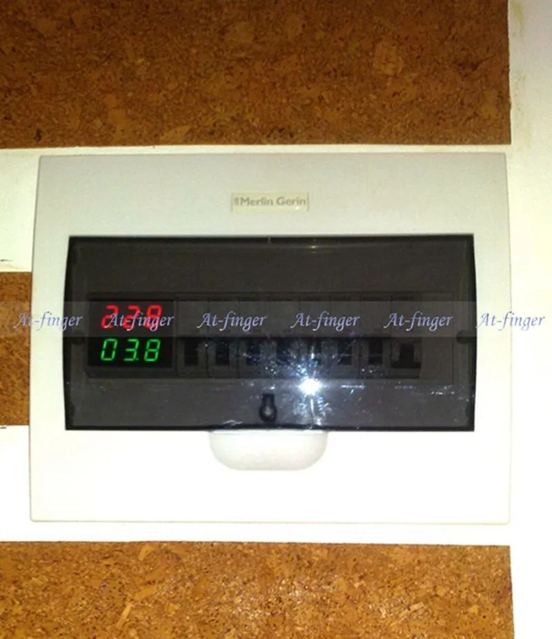 Din-рейка AC 80-300 В AC 200-450 в AC 0,1-99.9A двойной светодиодный цифровой вольтметр Амперметр AC напряжение измеритель тока монитор