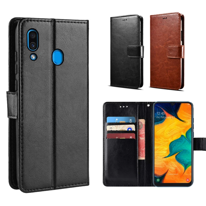 Чехол для Samsung Galaxy A30 мобильного телефона крышки 30 SM A305F A305 чехол Кожаный портмоне