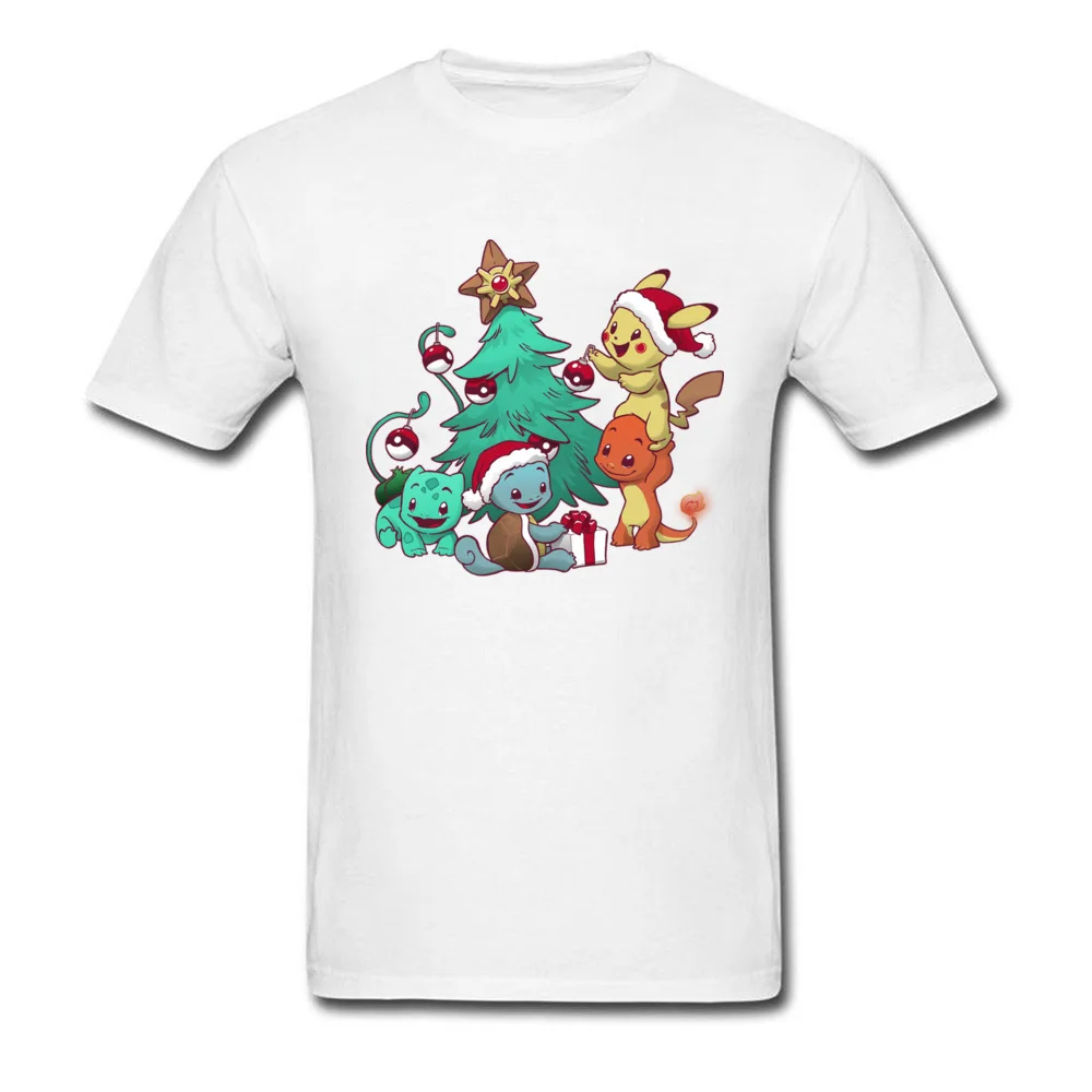 Pokemas футболка для человек Pokemon рождественские Топы 2018 черный Костюмы хлопковая
